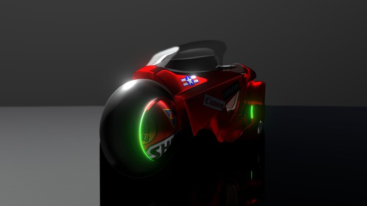 Kaneda's bike 3D Model