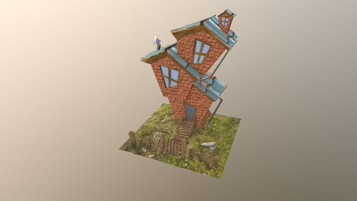 Cartoon House 3D Model