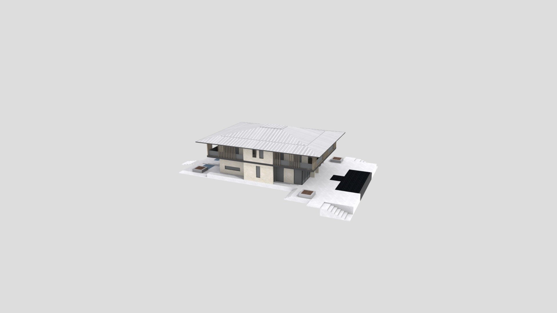 VILLA_1_STONE — Sketchfab embed 3D viewer