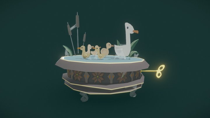 Ducks music box 3D Model