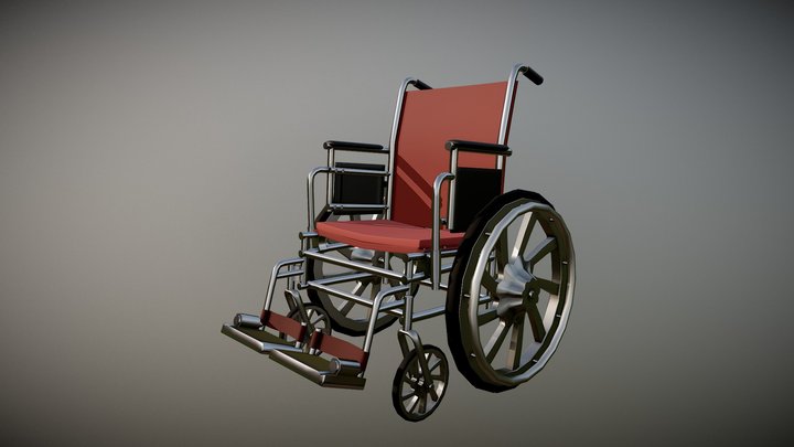 Basic Wheelchair 3D Model