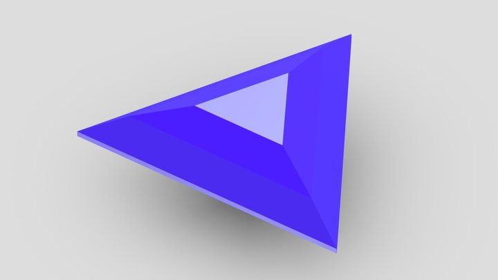 Triangle Gemstone 3D Model