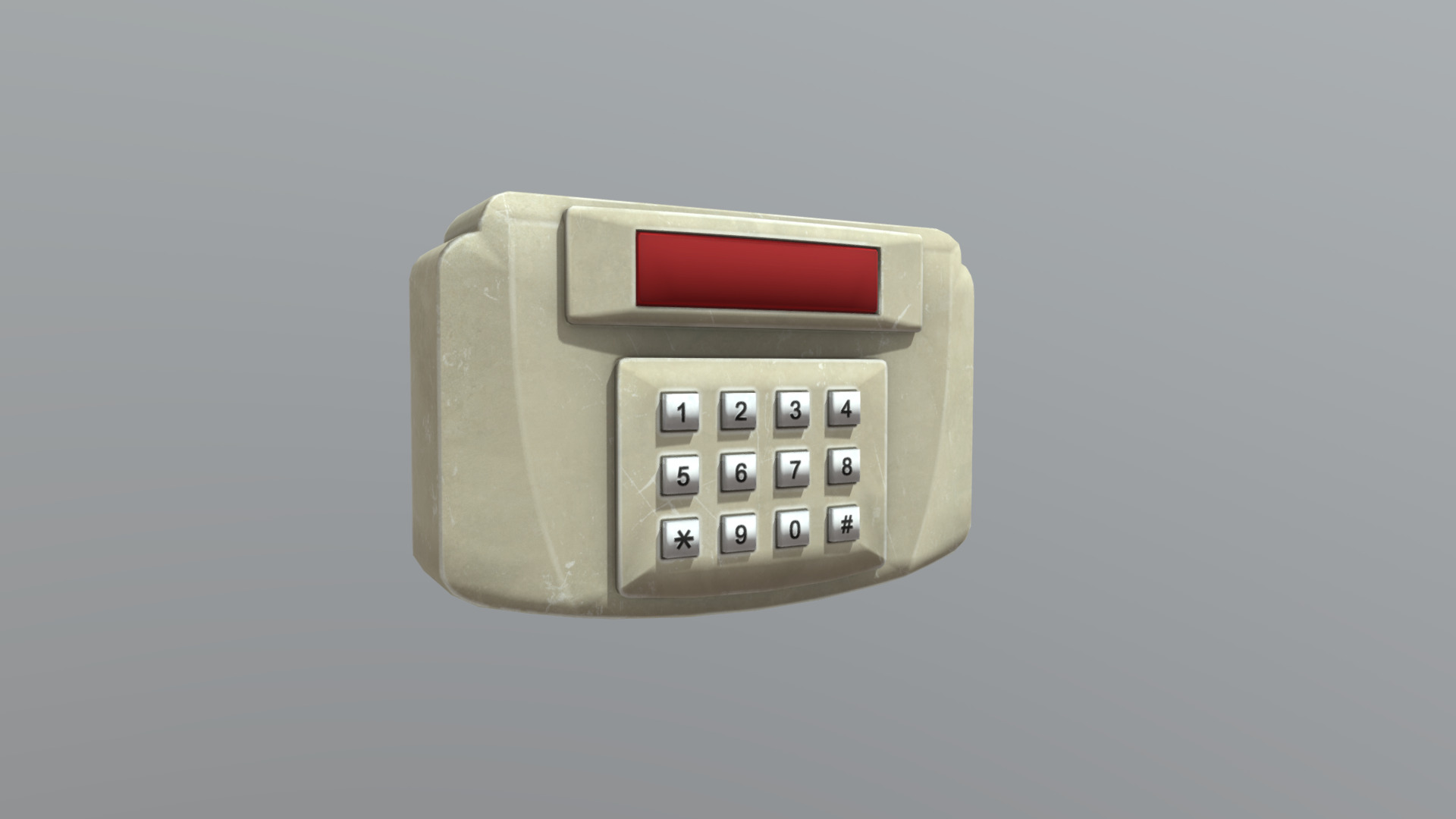 3D model Smart Electronic Lock 02 - This is a 3D model of the Smart Electronic Lock 02. The 3D model is about a close-up of a computer chip.
