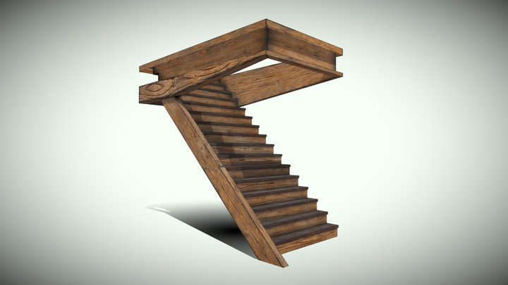 Stairs Attic 3D Model