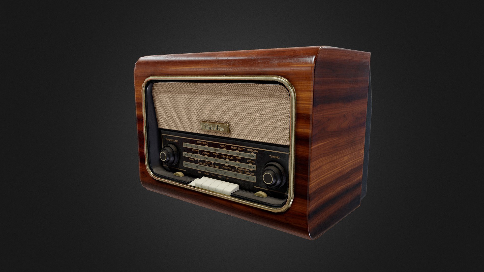 Vintage-radio 3D models - Sketchfab