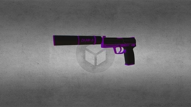 USP-S | PurpleDream 3D Model