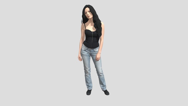 Midnight Corset and Light Jeans – Modèle 3D gratuit STL