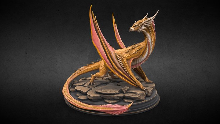 Sunfyre Dragon Statue