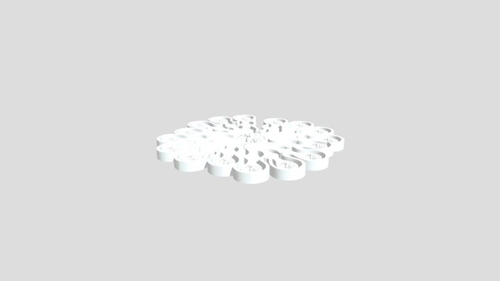 succulent design mold 3D Model
