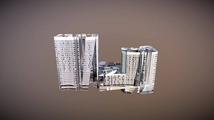 Low Poly- Marina 3D Model