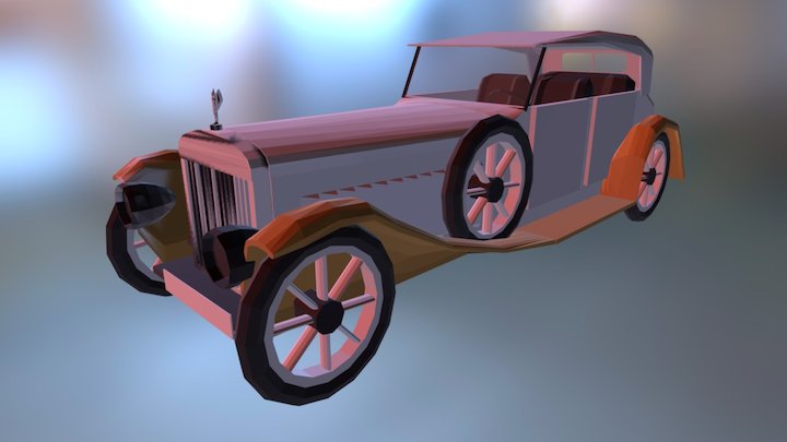 Delage classic car 3D Model