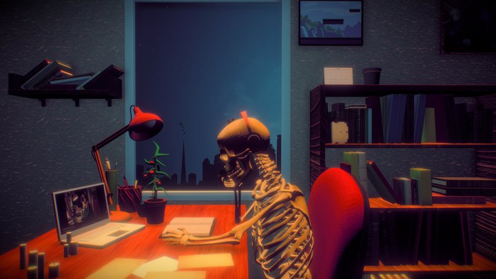 #StudyGirl Halloween 3D Model