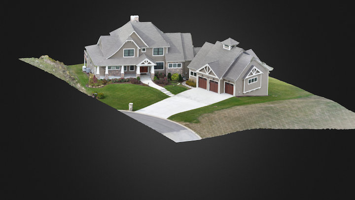 Custom Home - Modeled by Digital Sky Cam 3D Model