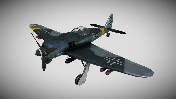 Focke-Wulf FW-190 3D Model