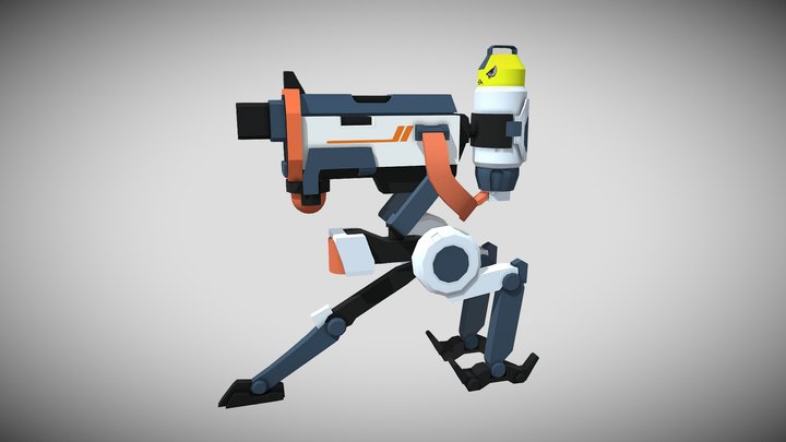 Turret_killjoys_gun by Shiva 3D Model