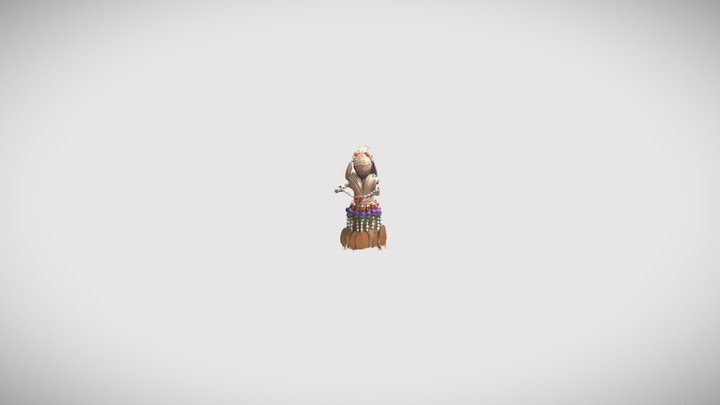 Muñeca Shuar 3D Model