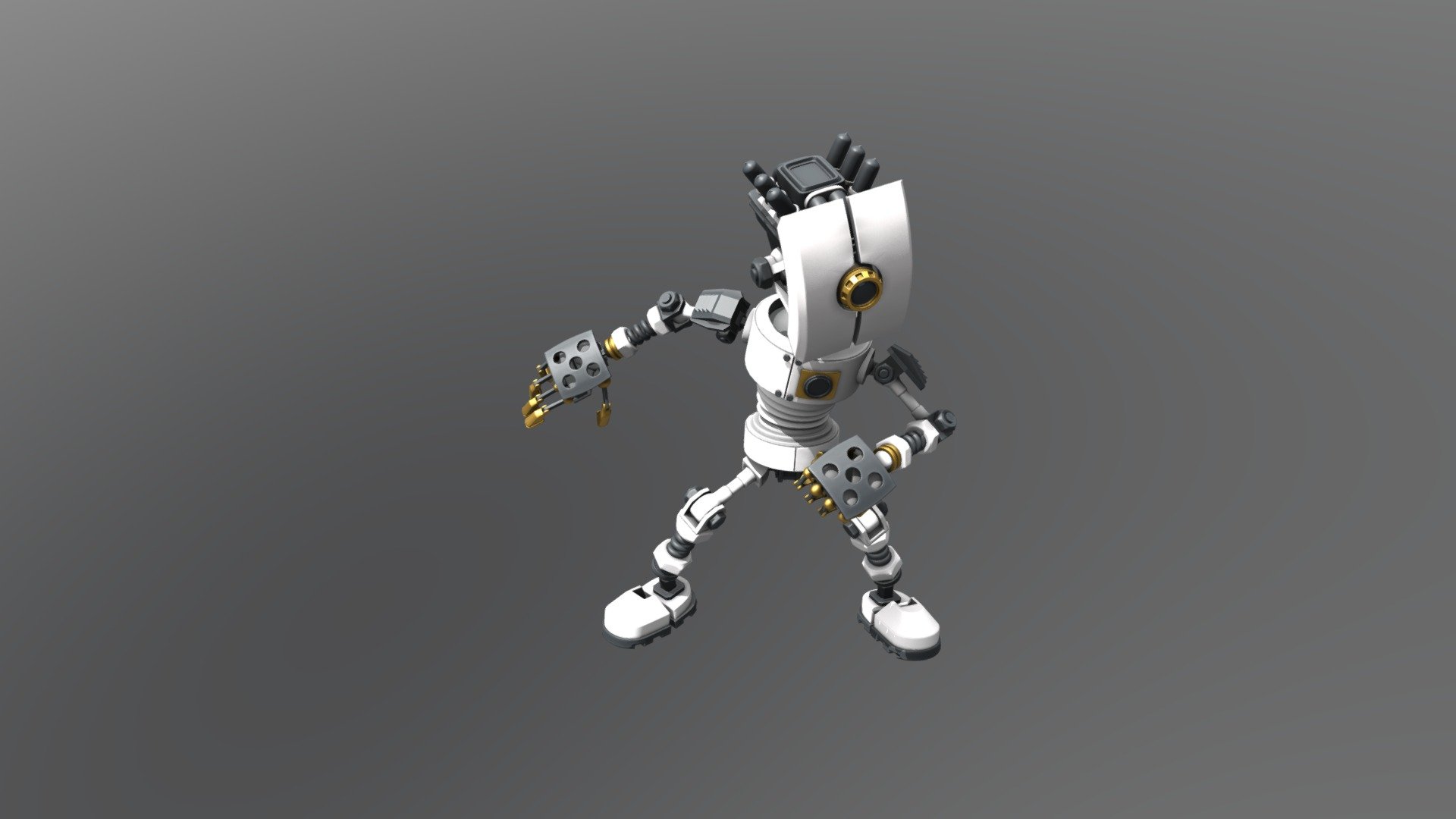 3D Coat Utopia Robot - 3D model by Brains9NC [dbcfd0e] - Sketchfab