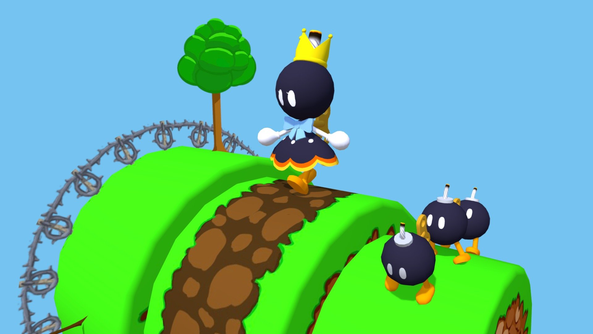 Bombette Battlefield — Sketchfab embed 3D viewer