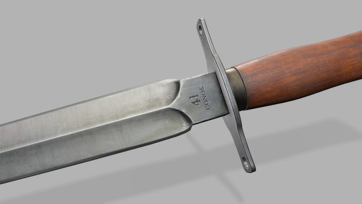 Trench Knife 3D Model