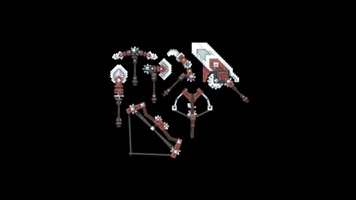 Mech Tools & Weapons 3D Model