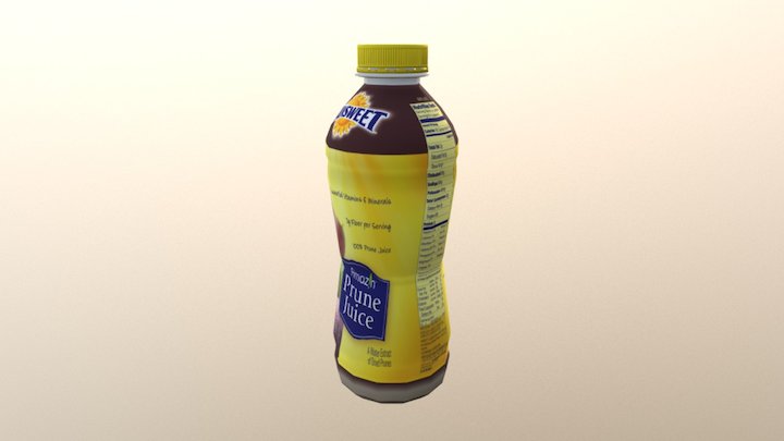 Sunsweet Prune Juice Realistic 3D Model