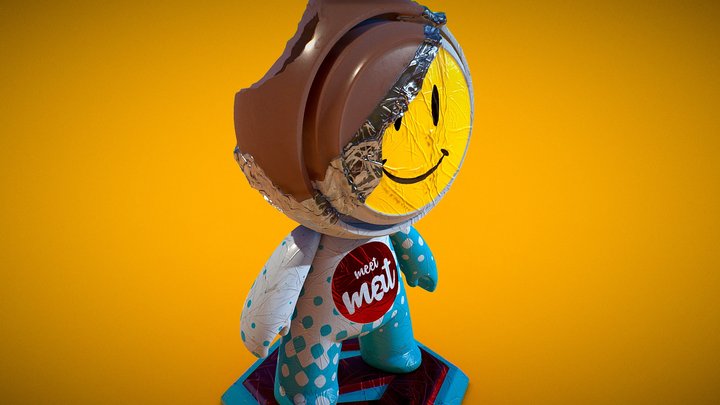 Meet Mat 2 - Choco Figure Mat 3D Model