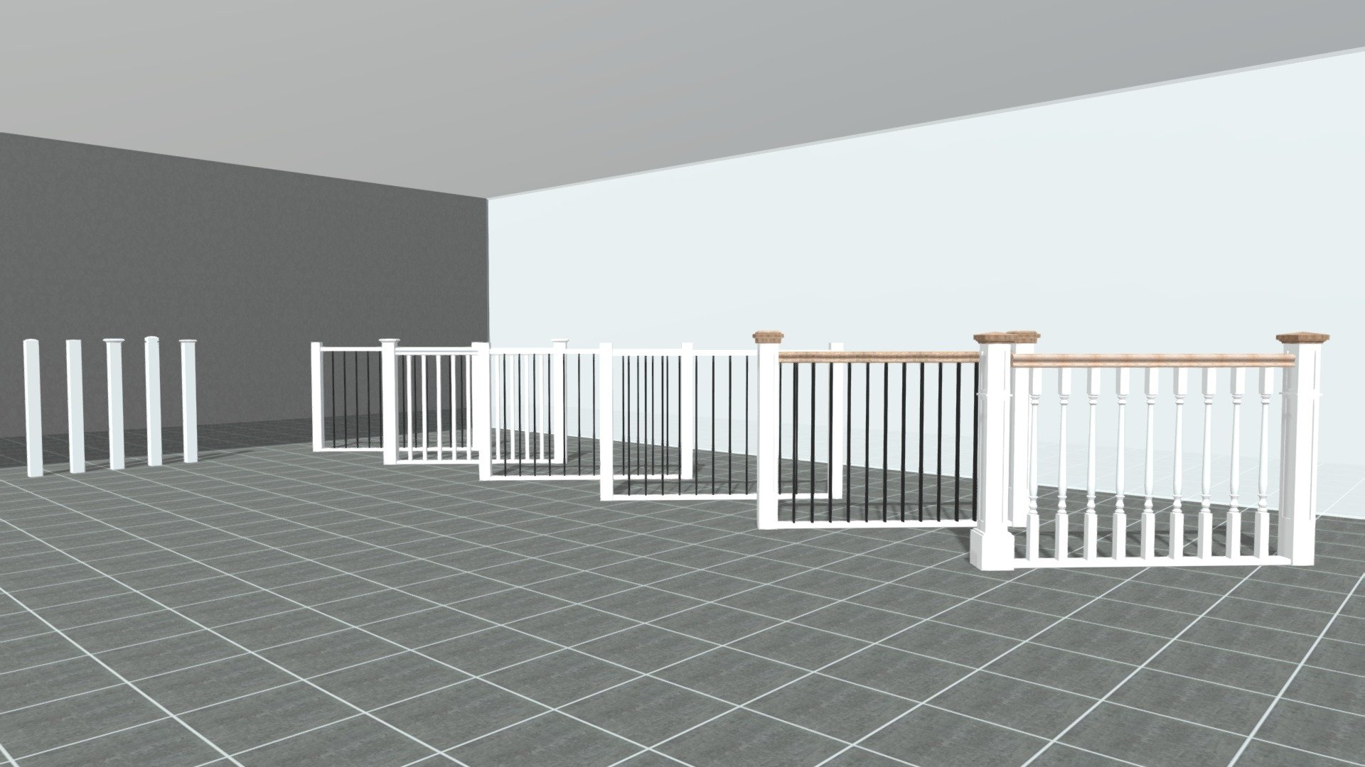 Balustrade Examples - Download Free 3D Model By Designer Staircases ...