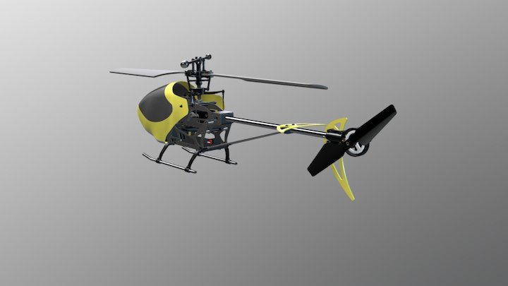 DH-9116 Helicopter 3D Model