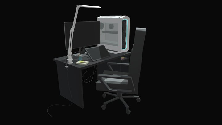 10 Item In Room 3D Model