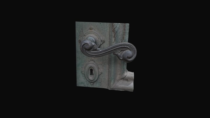 Oriental door handle 3D Model