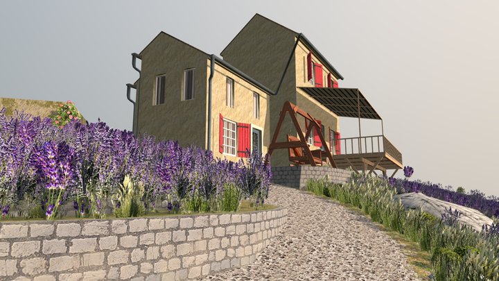 DAE Diorama - Grandma's House 3D Model