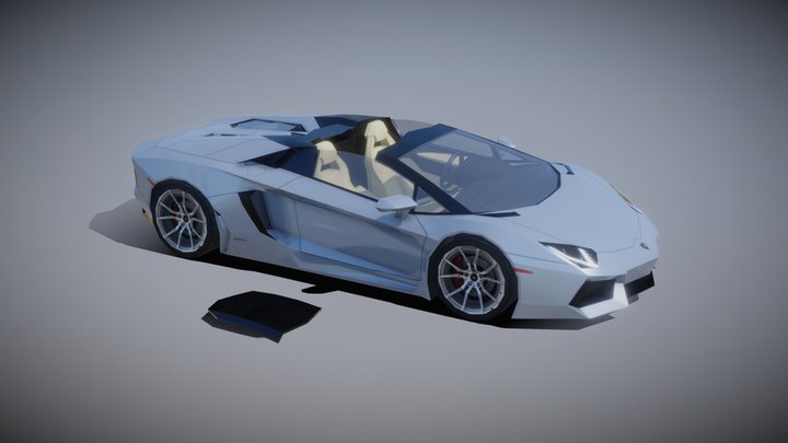 2013 Lamborghini Aventador lp700-4 Roadster 3D Model