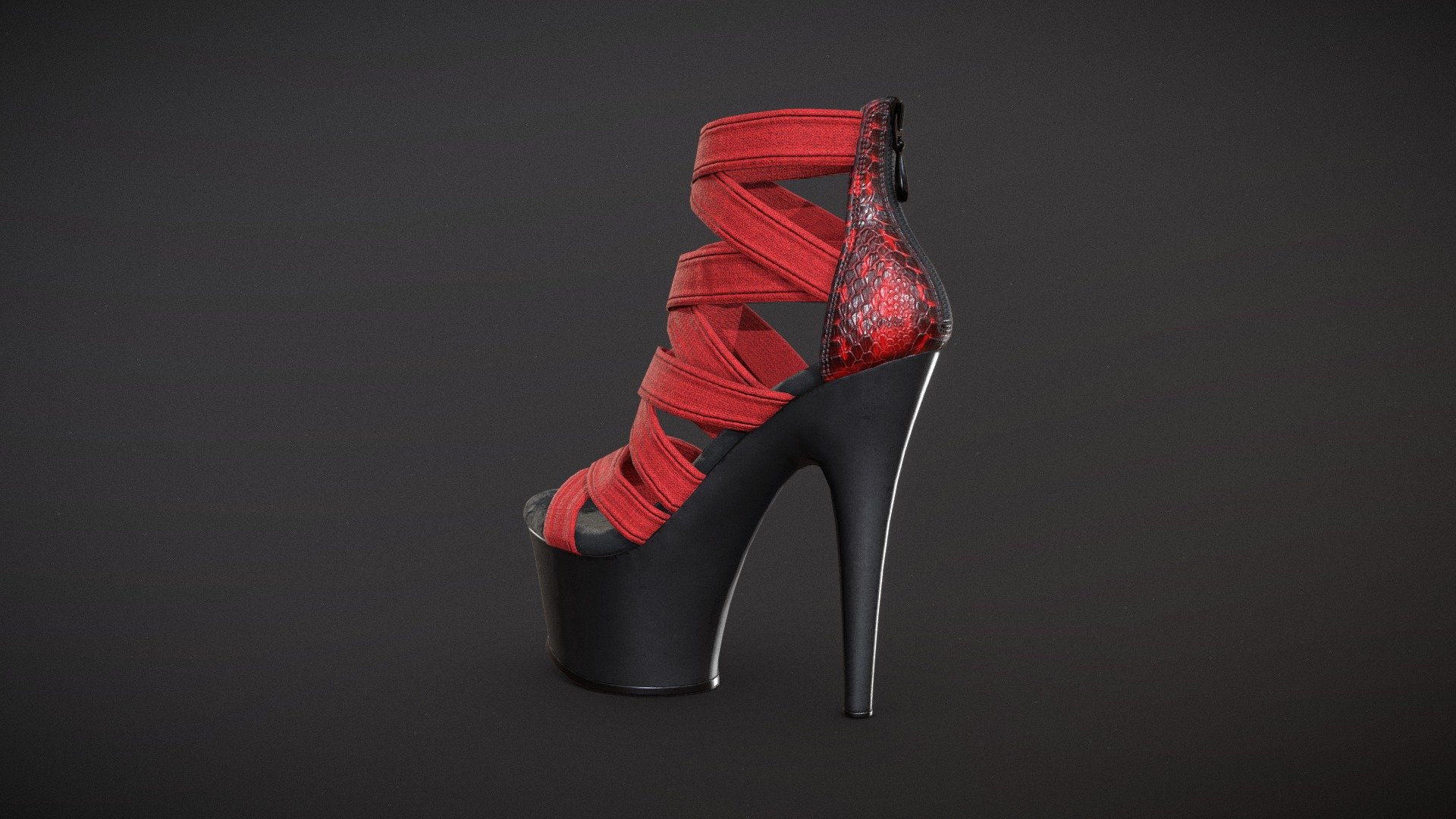 Banded Platform Stiletto Shoes 2 - Buy Royalty Free 3D model by Feds452 ...