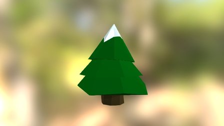 Default Snowy Pine 3D Model