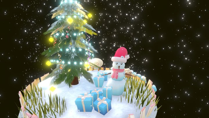 Merry Christmas - Welcoming a New Decade 3D Model