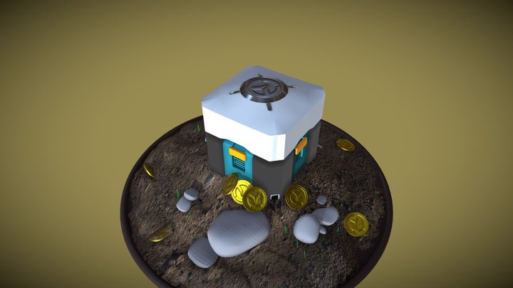loot box overwatch 3D Model