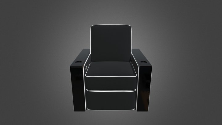 Naples Home Theater Seating 3D Model