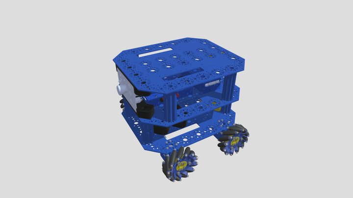 Stack Robot With Mecanum 3D Model
