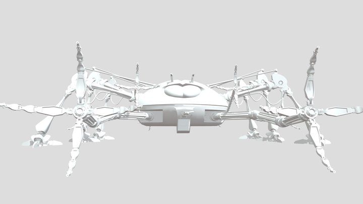 Handling Machine Jeff Wayne's War Of The Worlds 3D Model