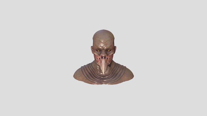 Plague Monster Mask 3D Model