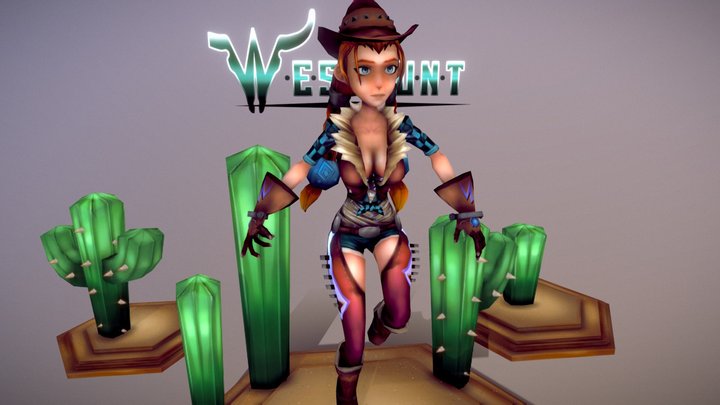 Witch of the Wild West 3D Model