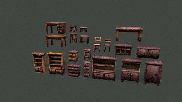 DES207 Furniture 3D Model