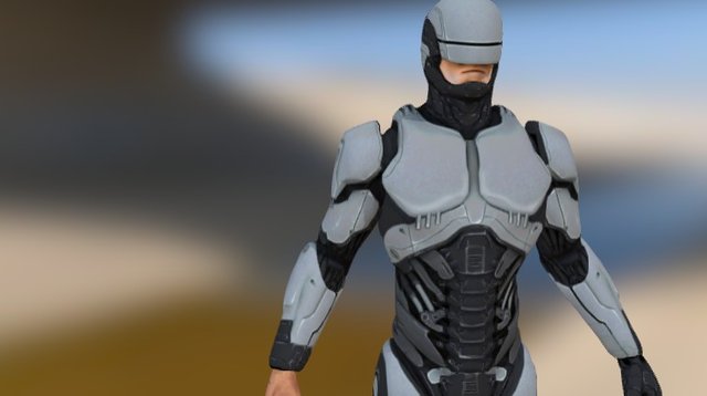 Robocop Silver 3D Model