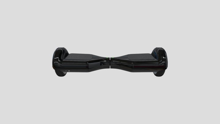 Black Hoverboard 3D Model