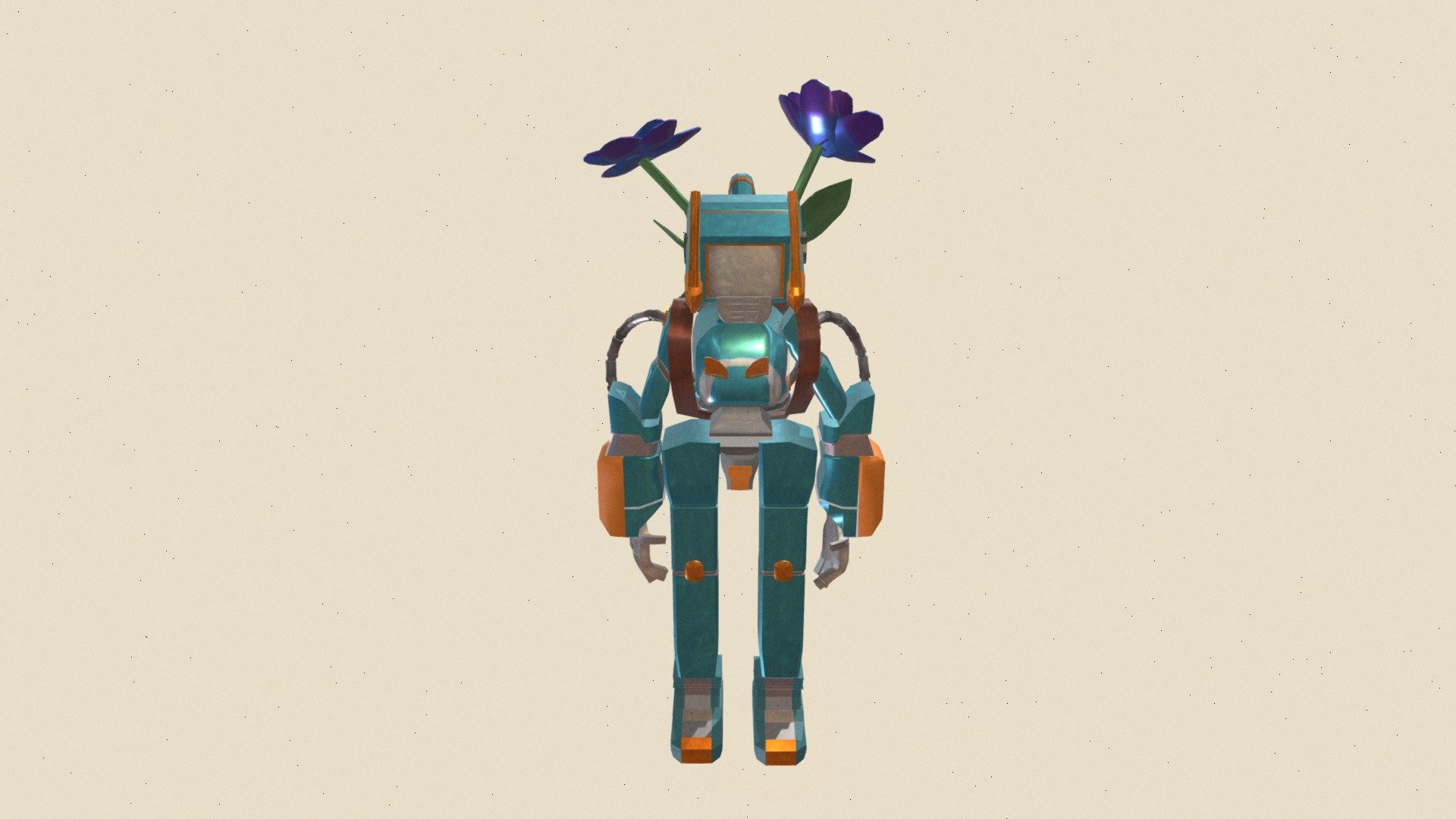 Robott - 3D model by blueiee [dbdbb12] - Sketchfab