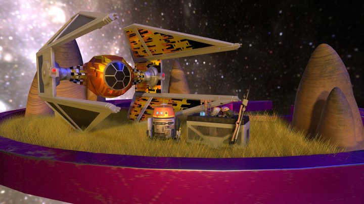 Star Wars Microscene 3D Model