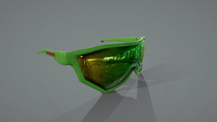 Hype Punk Polarized Sunglasses 3D Model