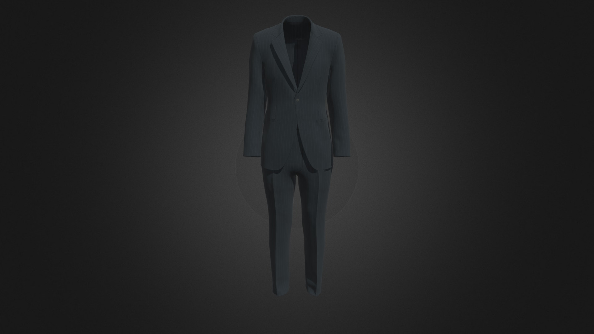 3D model Men’s Setup (Striped) - This is a 3D model of the Men's Setup (Striped). The 3D model is about a white shirt on a wall.