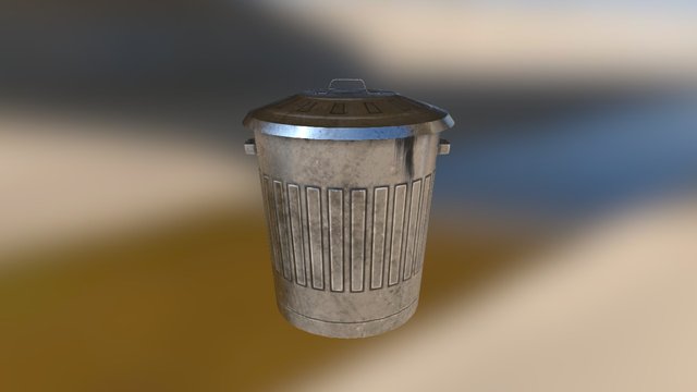 Trash Can 3D Model