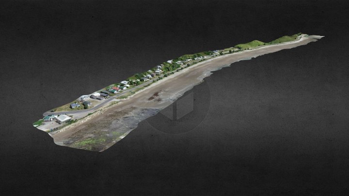 Akitio Beach - 25 Nov 2019 3D Model